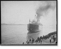 Pere Marquette transfer boat 17, Vintage Print