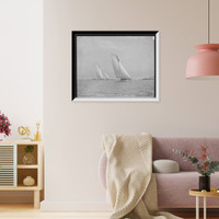 Historic Framed Print, Sally N. and Thordis, Corinthian mid-summer series, Marblehead,  17-7/8" x 21-7/8"