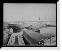 Historic Framed Print, S.S. Iroquois, Clyde Line, at Jacksonville, Fla.,  17-7/8" x 21-7/8"