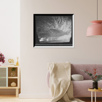 Historic Framed Print, Str. John Craig, showing hole caused by running on rock - 2,  17-7/8" x 21-7/8"