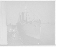 Historic Framed Print, Docking a big liner, S.S. Oceanic,  17-7/8" x 21-7/8"
