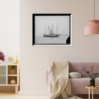 Historic Framed Print, Old timers on the Detroit River,  17-7/8" x 21-7/8"