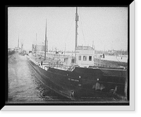Str. Queen City in the locks, Sault Ste. Marie, Historic Print