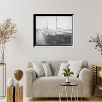 Str. Queen City in the locks, Sault Ste. Marie, Historic Print