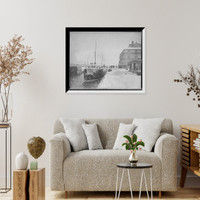 Str. David M. Whitney entering the Poe Lock, Sault Ste. Marie, Antique Poster