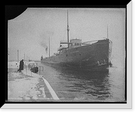 Str. Sir Wm. Siemens passing the locks, Sault Ste. Marie, Vintage Wall Art