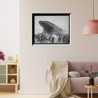 Historic Framed Print, Str. R.W. England on the ways, Great Lakes Eng. Co. [i.e. Engineering Works], May 5, 1904 - 3,  17-7/8" x 21-7/8"