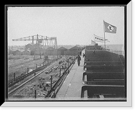 Historic Framed Print, Deck view, Str. R.W. England, Great Lakes Eng. Co. [i.e. Engineering Works],  17-7/8" x 21-7/8"