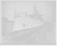 Historic Framed Print, U.S.S. Maryland in dry dock, Charelston [sic] Navy Yard,  17-7/8" x 21-7/8"