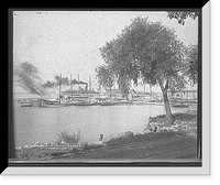 Historic Framed Print, Yachts in harbor, I.L.Y.A. [Inter-Lake Yachting Association] regatta, Put-in-Bay, O[hio],  17-7/8" x 21-7/8"