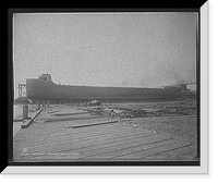 Historic Framed Print, S.S. W.E. Fitzgerald, broadside before the launch,  17-7/8" x 21-7/8"