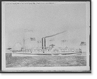 Str. Western World, 1853, 350 x 421-2 and 74 x 15 ft., speed 16 miles - 2000 passengers, Vintage Print