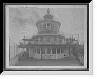 Str. City of Detroit III, pilot house and bridge, Vintage Print