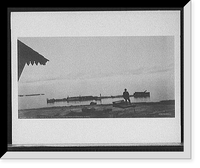 Yates dock, Pointe aux Barques, Mich., after storm, Antique Wall Art