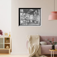 Historic Framed Print, Interior, El Unico, St. Augustine, Fla.,  17-7/8" x 21-7/8"