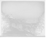 Historic Framed Print, Block house [Fort Mackinac] & Mission Point, Mackinac Island,  17-7/8" x 21-7/8"