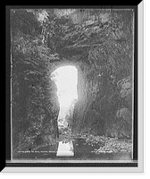 Historic Framed Print, Under the arch, Natural Bridge, West Virginia [sic],  17-7/8" x 21-7/8"