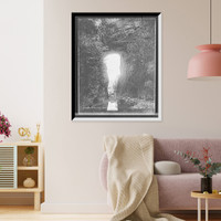 Historic Framed Print, Under the arch, Natural Bridge, West Virginia [sic],  17-7/8" x 21-7/8"