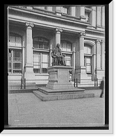 Historic Framed Print, [Statue of Benjamin Franklin, Philadelphia, Pa.],  17-7/8" x 21-7/8"