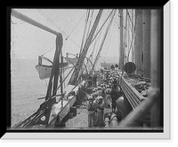 Historic Framed Print, [U.S.S. Hartford, small arm drill],  17-7/8" x 21-7/8"