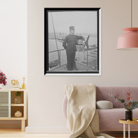 Historic Framed Print, [U.S.S. Texas, an ensign],  17-7/8" x 21-7/8"