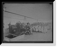 Historic Framed Print, Divine service on the U.S.S. Texas - 2,  17-7/8" x 21-7/8"