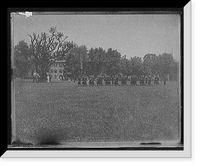 Historic Framed Print, [Company drill by four, double quick, U.S. Naval Academy],  17-7/8" x 21-7/8"
