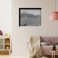 Historic Framed Print, [Company drill by four, double quick, U.S. Naval Academy],  17-7/8" x 21-7/8"