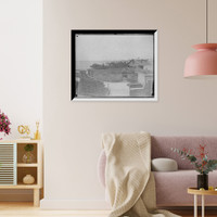 Historic Framed Print, [The Demilune at Fort Marion, St. Augustine, Fla.],  17-7/8" x 21-7/8"