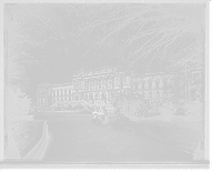 Library of Congress facade, dark sky, Washington, D.C, Vintage Poster
