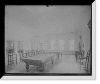 Alma Sanitarium, billiard room, Alma, Mich, Antique Print