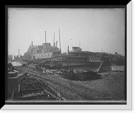 Old boats beached to rot away, New York City - 3, Historic Print