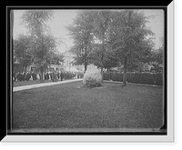 Historic Framed Print, [University of Michigan, Commencement Day, Senior Parade],  17-7/8" x 21-7/8"