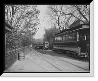 Historic Framed Print, [Descent into subway, Public Garden, Boston, Mass.],  17-7/8" x 21-7/8"