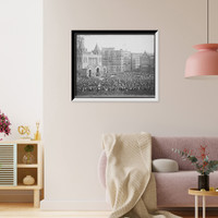 Historic Framed Print, [Boston ancients entering Trinity Church (Copley Square), Boston, Mass.] - 2,  17-7/8" x 21-7/8"