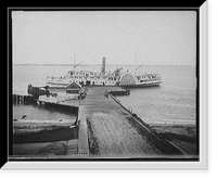Manhasset, Str. Greenport at the landing, Shelter Island, N.Y. Classic, Antique Print