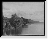 Historic Framed Print, [Green Island, along the shore, Lake George, N.Y.],  17-7/8" x 21-7/8"