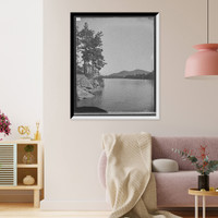 Historic Framed Print, [North from Island Harbor, Lake George, N.Y.],  17-7/8" x 21-7/8"