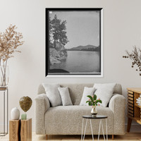 Historic Framed Print, [North from Island Harbor, Lake George, N.Y.],  17-7/8" x 21-7/8"