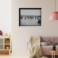 Historic Framed Print, [On the beach, Atlantic City, N.J.] - 5,  17-7/8" x 21-7/8"