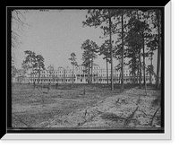 Historic Framed Print, [Park in the Pines Hotel, Aiken, S.C.],  17-7/8" x 21-7/8"