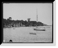 A Bit of shore at Little Diamond Island, Maine, Antique Wall Art