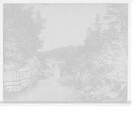 Historic Framed Print, [Approach to Orr's Island bridge, Orr's Island, Me.],  17-7/8" x 21-7/8"
