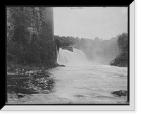 Historic Framed Print, [Rainbow Falls, distant view, Ausable Chasm, N.Y.],  17-7/8" x 21-7/8"