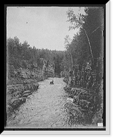 Historic Framed Print, [Running the rapids, Ausable Chasm, N.Y.],  17-7/8" x 21-7/8"