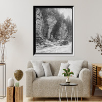 Historic Framed Print, [Elephant's Head, Ausable Chasm, N.Y.],  17-7/8" x 21-7/8"