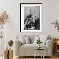 Historic Framed Print, Don Jaime in uniform,  17-7/8" x 21-7/8"