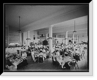 Historic Framed Print, [Natural Food Company conservatory, girl's luncheon, Niagara, N.Y.],  17-7/8" x 21-7/8"