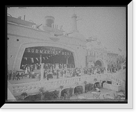 Submarine Boat Bldg., Coney Island, N.Y, Antique Print