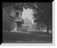 Historic Framed Print, Woodward Avenue, north from Warren Avenue, Detroit, Mich.,  17-7/8" x 21-7/8"